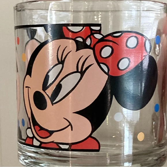 Vintage Disney Mickey & Minnie Mouse Glass Coffee Mug-Walt Disney Company-Retro - Picture 7 of 10